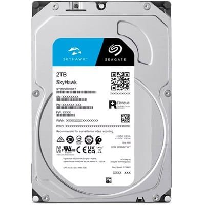 Seagate Skyhawk 2TB Surveillance Hard Drive 3.5" SATA 6Gb/s ST2000VX017 CMR